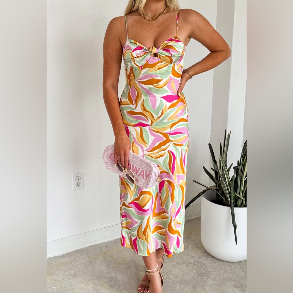 ASTR the Label Mariela Satin Dress